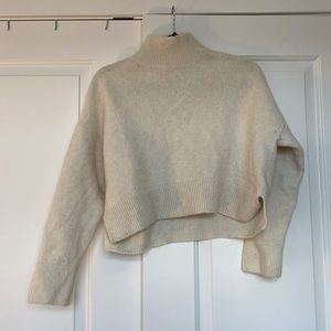 & Other Stories Cropped Mockneck Sweater